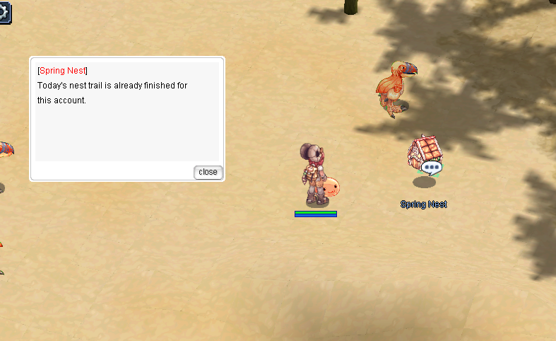 Hidden Spring Nest reward spot